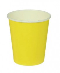 Стакан бумажный для горячих напитков 450 мл. (желтый) в коробке 650 шт.